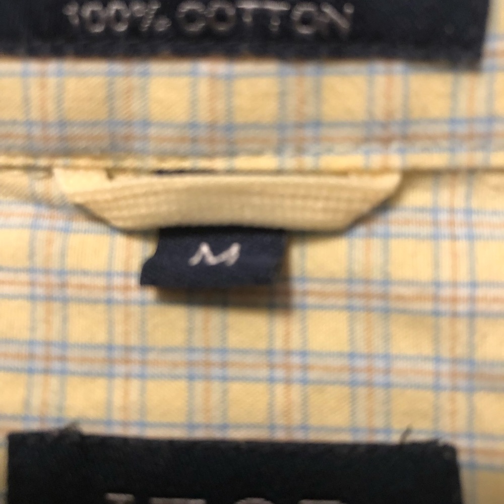 EUC IZOD Sueded Poplin Short Sleeve Button Up Medium Mens Shirt - Picture 5 of 8